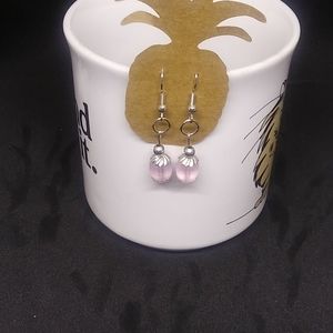 💍Handcrafted drop earring in silver tone